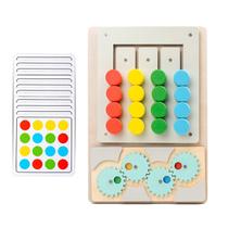 Maze Game Montessori Wooden, giratório de 4 cores para crianças Maze Game Montessori Wooden, giratório de 4 cores para crianças