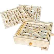 Maze Game Sterling Games Wooden Labyrinth com 3 tabuleiros para crianças a partir de 6 anos Maze Game Sterling Games Wooden Labyrinth com 3 tabuleiros para crianças a partir de 6 anos