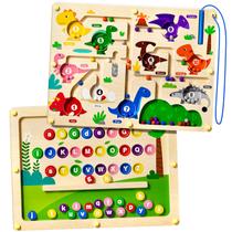 Maze Toy UMEREACT 2 em 1 alfabeto magnético e dinossauro com mais de 3 anos