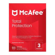 McAfee Antivírus Total Protection - Licença de 1 ano - 3 Dispositivos - ESD - Versão Download