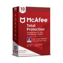 McAfee Total Protection 10 Dispositivos + Safe Connect Premium
