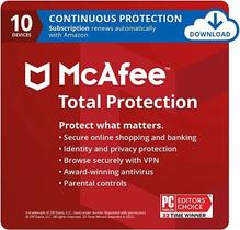 Mcafee Total PRotection para 10 dispositivos VPN