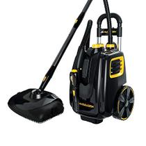 McCulloch MC1385 Deluxe Canister Steam Cleaner com 23 acessórios, limpeza pressurizada sem produtos químicos para a maioria dos pisos, balcões, eletrodomésticos, janelas, automóveis e muito mais, 1-(Pack), Preto