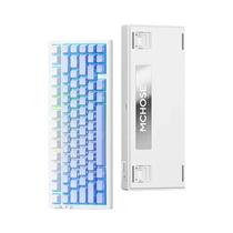 MCHOSE G75Pro Tri-Mode Teclado Mecânico Sem Fio Hot-Swappable Switches layout RGB retroiluminado