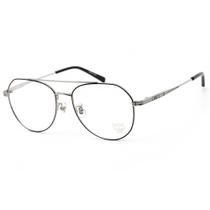 MCM MCM2140A 003 Lentes Transparentes Masculinas Preto/Prata Frame Eyeglas