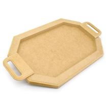 MDF - Bandeja Oitavada em MDF Grande 52x30cm