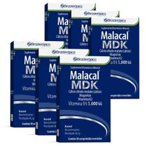 MDK Calcio Magnesio Vitamina D3 e K2 Malacal MDK Kit 6 unidades 180 Comprimidos