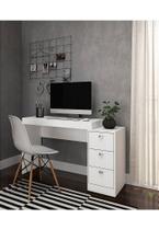 ME 402- Escrivaninha com gaveteiro, Branco. ME 402- Escrivaninha com gaveteiro, Branco.