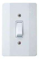 Mec-tronic - conjunto 4x2 - 1 interruptores simples