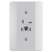 Mec-tronic - conjunto 4x2 - 1 tomada telefone rj11 femea telebras jack