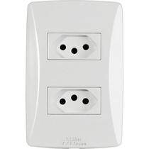 Mec-tronic petra - conjunto 4x2 - 2 tomadas 20a Mec-tronic petra - conjunto 4x2 - 2 tomadas 20a
