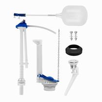 Mecanismo para caixa acoplada astra convencional kit completo acionamento simples botao branco - mu/sp*br