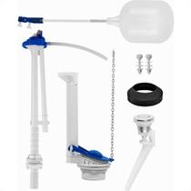 Mecanismo Para Caixa Acoplada Astra Convencional Kit Completo Acionamento Simples Botao Branco - Mu/Sp*Branco