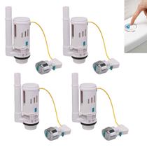 Mecanismo Reparo Caixa Acoplada Kit 4 Uni Valvula Drenagem Tanque Botao Descarga Vaso Sanitario Assento Banheiro Casa Mecanismo Reparo Caixa Acoplada Kit 4 Uni Valvula Drenagem Tanque Botao Descarga Vaso Sanitario Assento Banheiro Casa