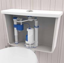 Mecanismo Reparo Kit Completo P/ Caixa Acoplada Universal Acionamento Duplo - Blukit 9442