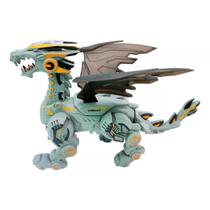 Mecanossauro Dragão Robótico Solta Fumaça Luzes e Som Toyng Mecanossauro Dragão Robótico Solta Fumaça Luzes e Som Toyng