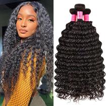 Mechas de Cabelo Naatooh Brazilian Deep Wave 18-22 Polegadas 3 Peças Mechas de Cabelo Naatooh Brazilian Deep Wave 18-22 Polegadas 3 Peças