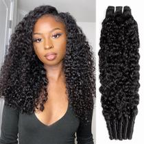 Mechas de Cabelo PXCPXC Burmese Curly 14-30" Preto Natural Mechas de Cabelo PXCPXC Burmese Curly 14-30" Preto Natural