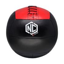 Med ball NC Extreme Preto c/ Vermelho 14 libras - 6,3kg