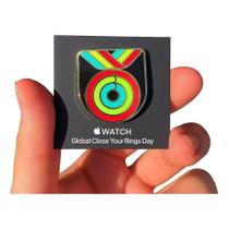 Medalha Broche Relógio Smartwhatch Exercícios Desafio Fitness PIn Marca