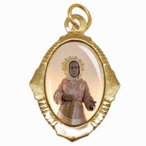 Medalha Chapa Nhá Chica Dourada (2 unidades)