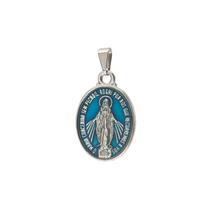 Medalha de Nossa Senhora das Graças Colorida Média Metal