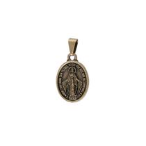 Medalha de Nossa Senhora das Graças pequena Ouro Velho AR3258 Medalha de Nossa Senhora das Graças pequena Ouro Velho AR3258