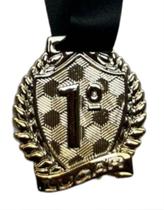 Medalha De Pódio 1o Lugar Ouro Dourado Brilhante - Metal Com Fita Profissional Medalha De Pódio 1o Lugar Ouro Dourado Brilhante - Metal Com Fita Profissional