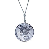 Medalha de São Miguel Arcanjo em Alumínio Fundido Solange Perim Decoração Religiosa Medalha de São Miguel Arcanjo em Alumínio Fundido Solange Perim Decoração Religiosa