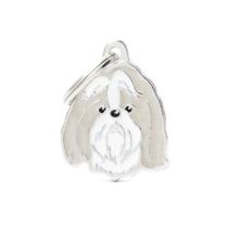 Medalha de Shih Tzu Cinza ( Gravação Inclusa ) Medalha de Shih Tzu Cinza ( Gravação Inclusa )
