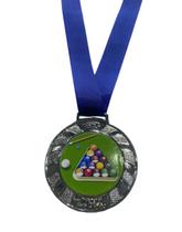 Medalha de Sinuca Ouro / Prata / Bronze para Torneio Bilhar - Bilhares Platinum