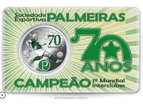 Medalha Do Campeonato Mundial Do Palmeiras 1951 Cuproníquel - Casa da Moeda do Brasil
