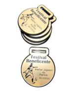 MEDALHA EM ACRÍLICO PERSONALIZADA - 6 cm -UNIDADE-