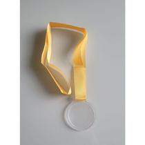 Medalha Esportiva com Fita Redonda Acrílico Irmossi 6cm Medalha Esportiva com Fita Redonda Acrílico Irmossi 6cm