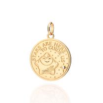 Medalha estrela folheada a ouro BRANCO 542795 Rommanel Medalha estrela folheada a ouro BRANCO 542795 Rommanel