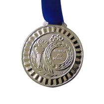 Medalha Gedeval 35Mm Prata Com Fita 03 - Única Un - Piazza
