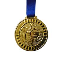 Medalha Gedeval 45Mm Ouro Com Fita - Única Un