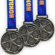 Medalha, Medalha Honra ao Mérito, 55mm, Metal Redonda com Cordão Personalizado, Kit 10 Peças Medalha, Medalha Honra ao Mérito, 55mm, Metal Redonda com Cordão Personalizado, Kit 10 Peças