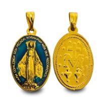 Medalha Milagrosa De Nossa Senhora Das Graças Grande Dourado Para Lembrança