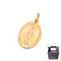 Medalha N. S. Das Graças Banhada Ouro 18k Rommanel 542690