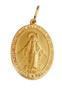 Medalha Nossa Senhora Das Graças em ouro amarelo 18k dupla face. ROSANGELA LIMA JOIAS