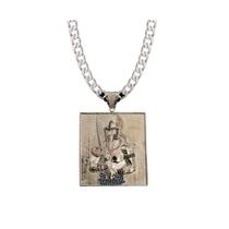 Medalha orixá ogum banhado a rhod com micro zirconia Medalha orixá ogum banhado a rhod com micro zirconia