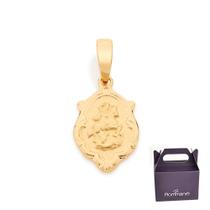 Medalha Oval Com Estampa De Santos Rommanel 540511
