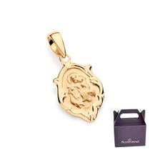 Medalha Oval Com Estampa De Santos Rommanel 540511