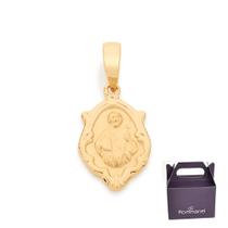 Medalha Oval Com Estampa De Santos Rommanel 540511