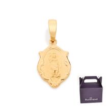 Medalha Oval Com Estampa De Santos Rommanel 540511