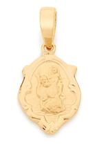 Medalha Oval Com Estampa De Santos Rommanel 540511