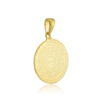 Medalha Pai Nosso Reforçada Ouro 18 Kl 750 Kl Maciça