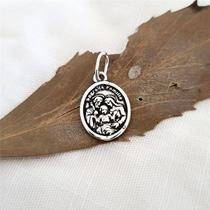 Medalha prata 925 sagrada família três corações p