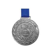 Medalha Prata com Fita 43mm Medalha Prata com Fita 43mm